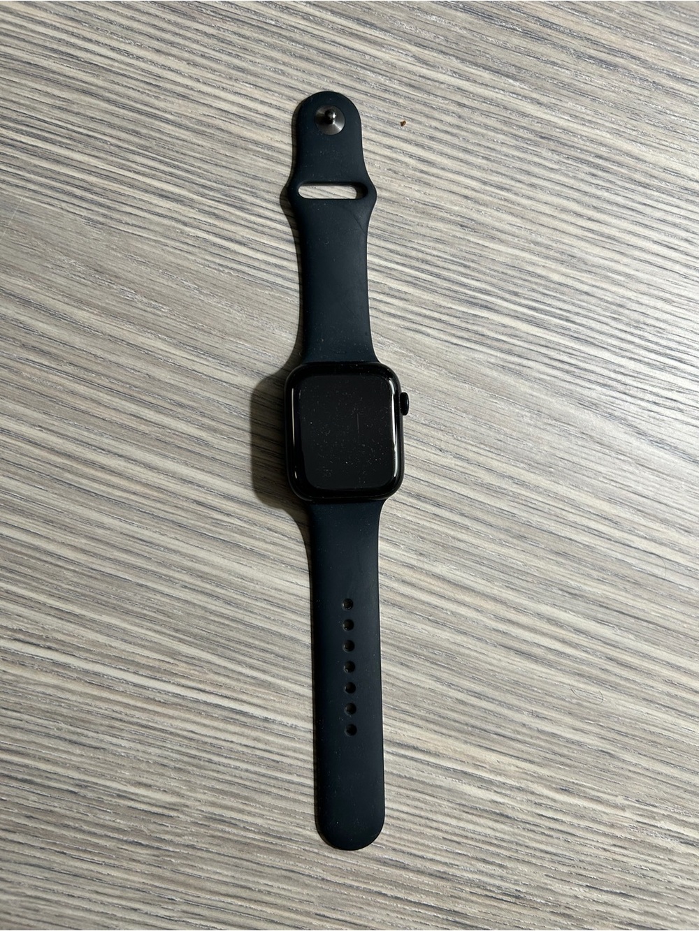Apple Watch Series 7 in Space Gray Aluminum with Black Display